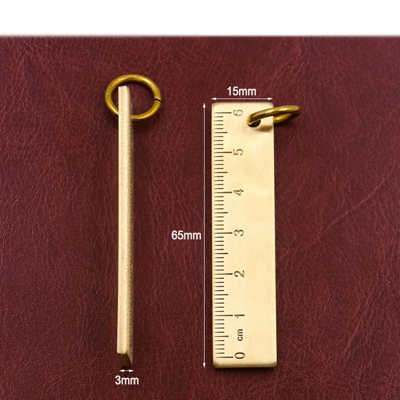 Линейка медная утолщенная 3 мм 6 см | Инструменты