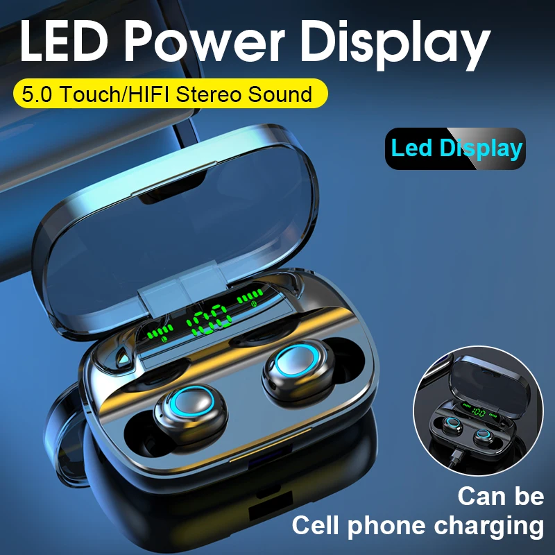 Беспроводные наушники S11 Bluetooth 5 0 TWS с сенсорным управлением наушники-вкладыши 8D