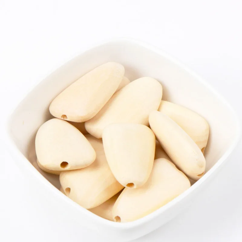 Плетеный абажур из натурального дерева Треугольники бусинки в форме космических