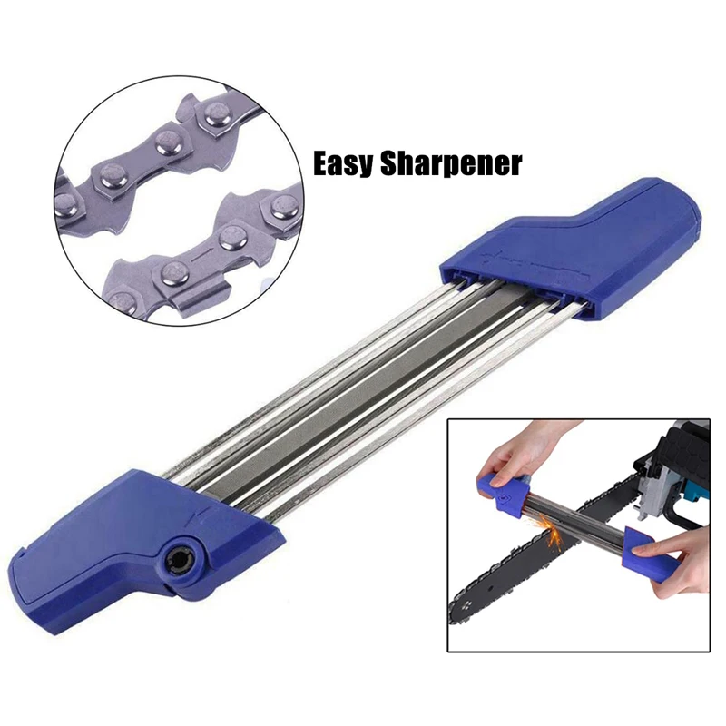 

2 In 1Easy File Chainsaw Chain Sharpener 4.0/4.8/5.2/5.5mm Saw Teeth Set Fast Sharpening Files Chain Sharpener Accessories Tool