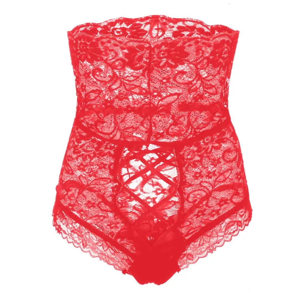 Women's Bandage Sexy Lingerie Bare Imitation Lace Underpants Female Open Crotch Panties Flower FDH | Тематическая одежда и