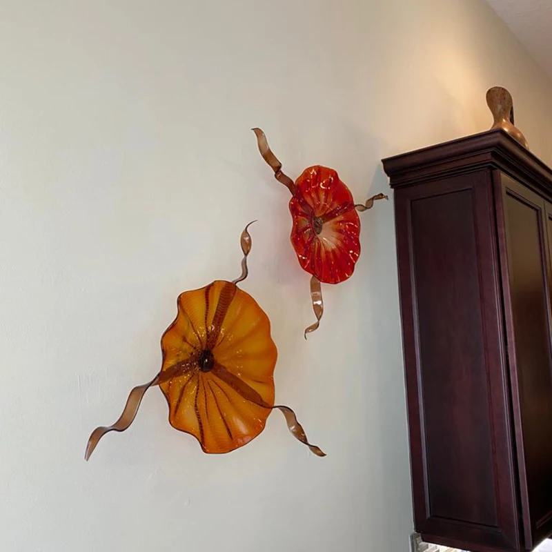 Современные настенные художественные украшения из муранского стекла креативные