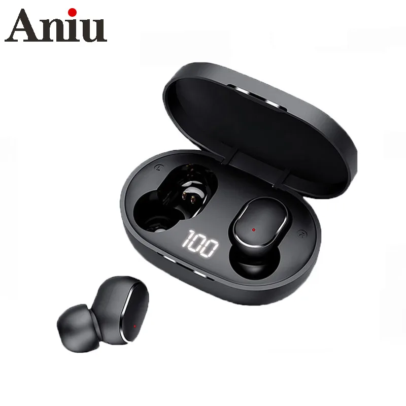 

TWS Bluetooth Earphone Wireless Earbud For Xiaomi Redmi Noise Cancelling Headset With LED With Microphone Handsfree Headphone