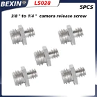 Винтовой адаптер для камеры с 38 на 14 адаптер для крепления штатива, подходит для кронштейна камеры, монопода, шаровой головки, кронштейна для вспышки (комплект из 5)