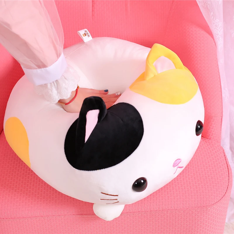 Новый Kawaii милый плюшевый лежащий Кот Игрушка мягкая подушка чучело игрушка кукла