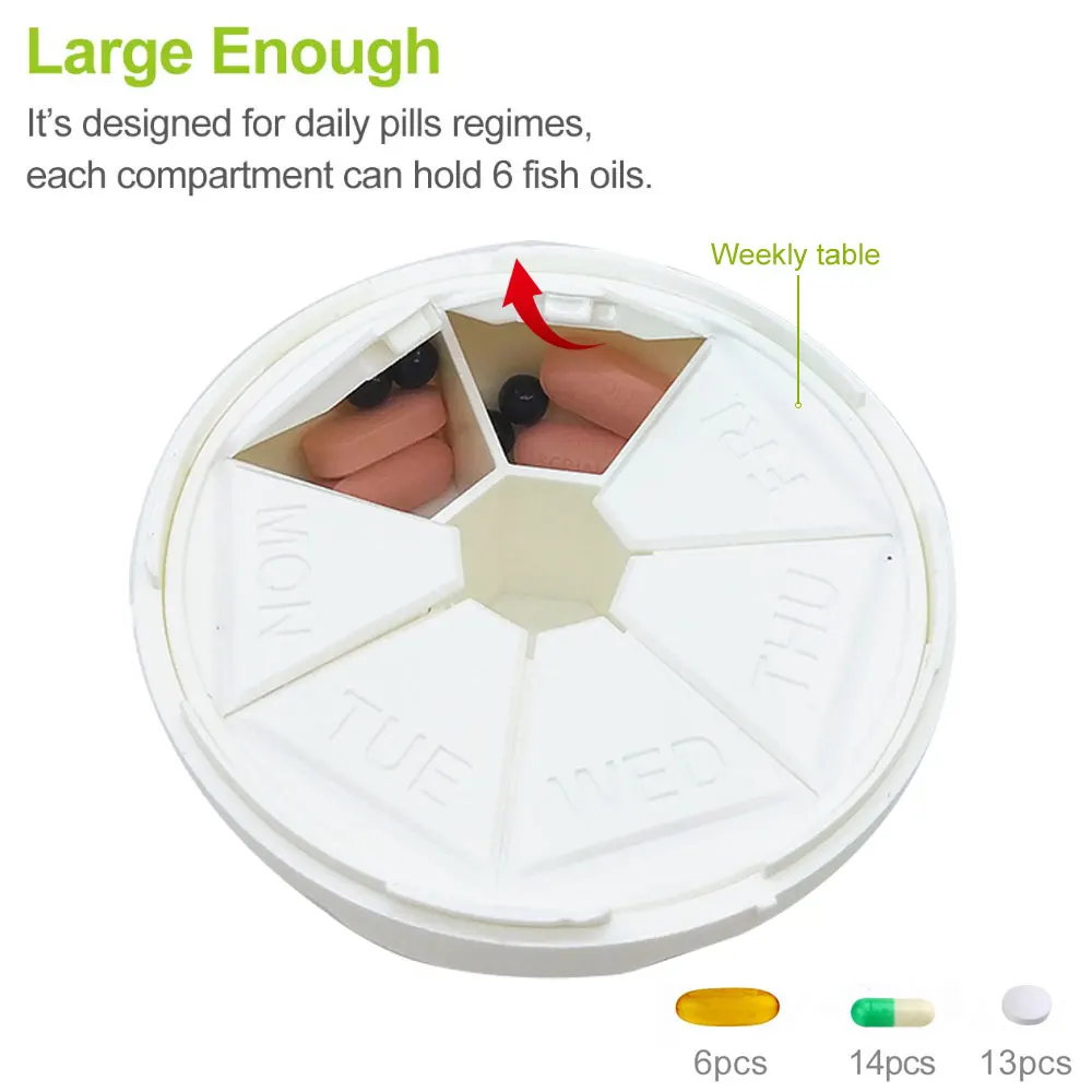 14 сетки ящик для хранения таблеток портативный с отсеками еженедельно 7 дней
