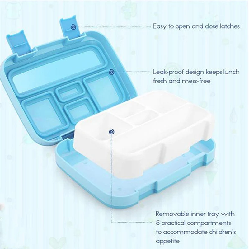 Портативный Ланч бокс MICCK для детей с отсеком новинка мультяшная коробка