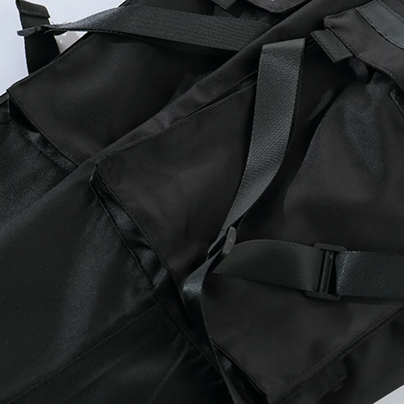 Мужские шаровары в стиле хип-хоп повседневные однотонные спортивные брюки с