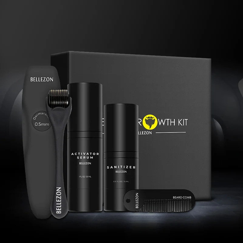 

Hair loss products, men's beard growth beauty kit, beard styling tools, beard, wax, sesame oil, comb, beard care