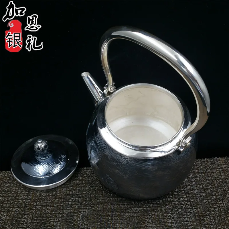 Чай горшок портативный чайник серебро горячая вода 1200 мл воды чайный набор