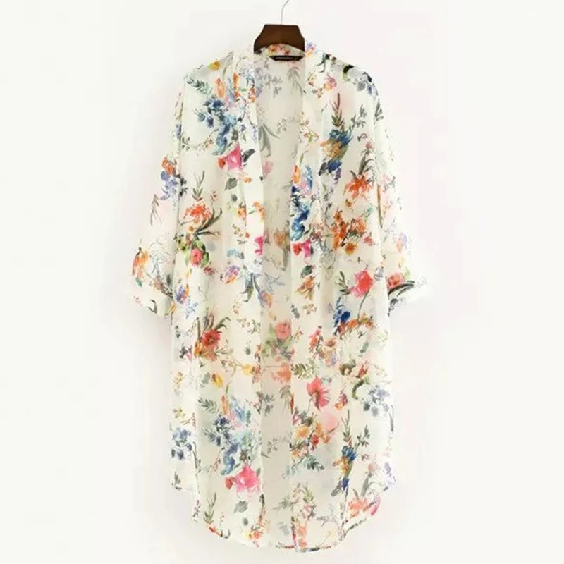 Женская винтажная свободная шаль кимоно кардиган в стиле бохо топы длинная