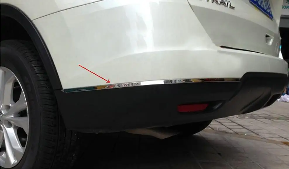 

Автомобильная рамка задней двери из нержавеющей стали, нижняя пластина багажника, отделочные капоты для Nissan X-Trail 2014, 2015, 2016, 2017, 2018