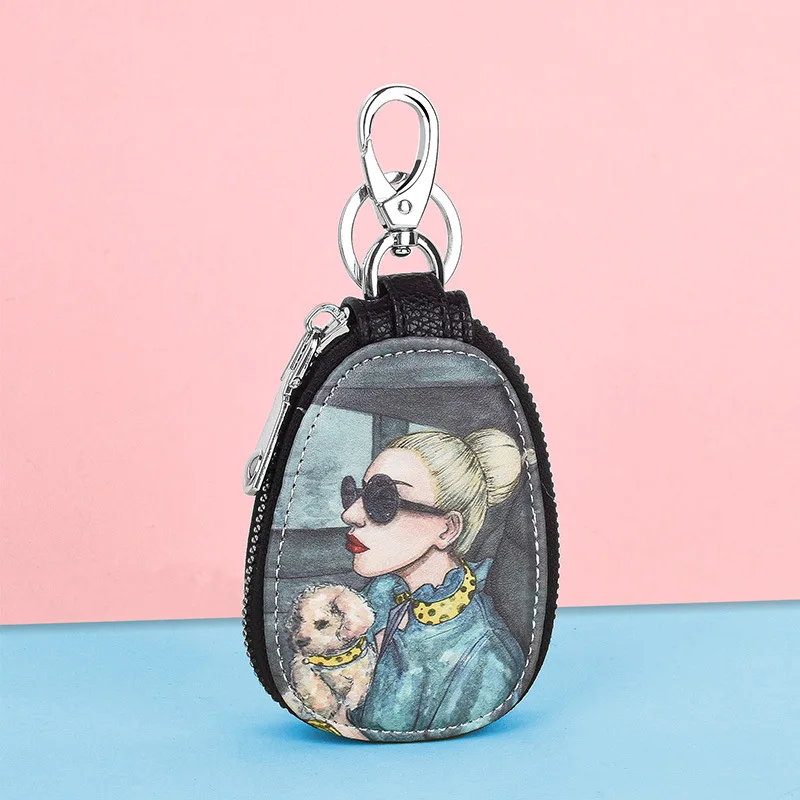 

Creative GM Keychain Compact Card Key Bag Simple Cute Girl Mini Bag Key Pouch Keychain Coin Pouch Keychain Keychain Purse