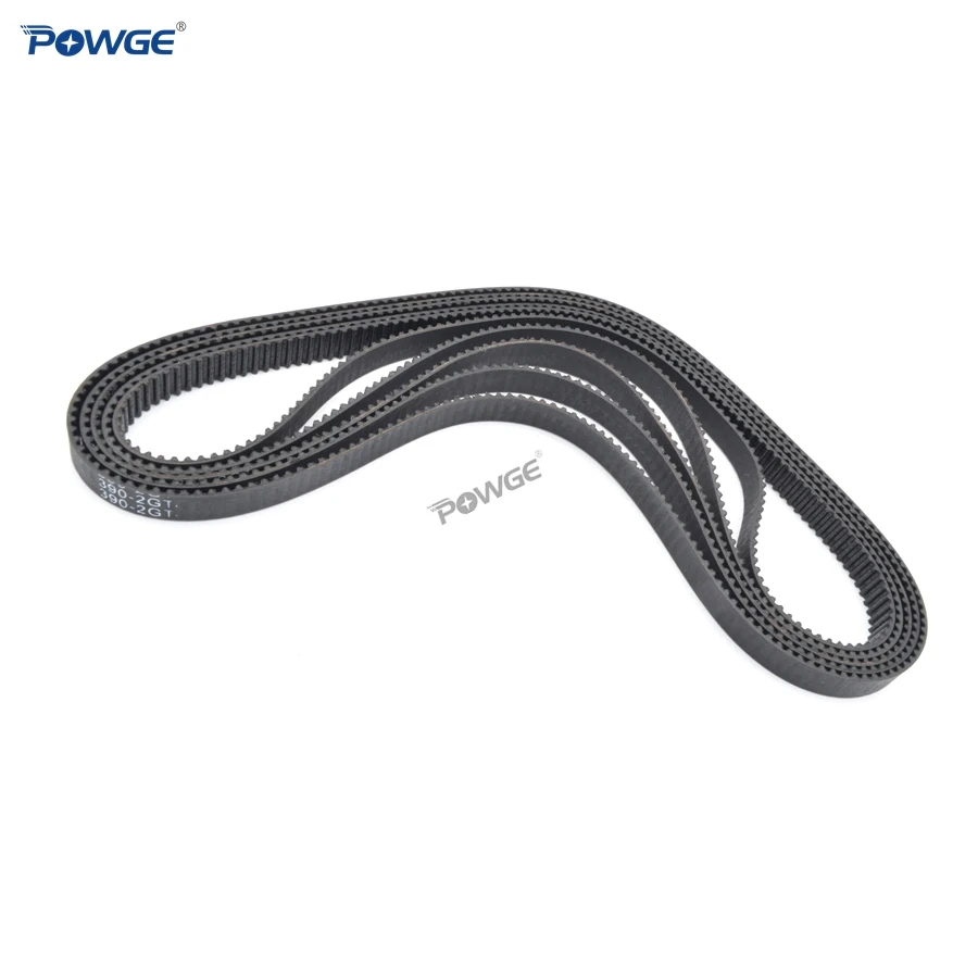 POWGE 2MGT 2 м 2GT синхронный ремень ГРМ длина шага 380/386/390/392/396 Ширина 3/6/9/15 мм зубов 190 193