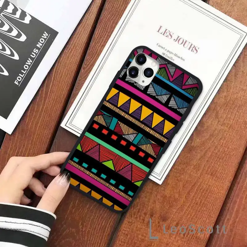 

Retro artistic Pattern Phone Cases for iPhone 11 12 pro XS MAX 8 7 6 6S Plus X 5S SE 2020 XR Soft Silicone Shell Cover Funda