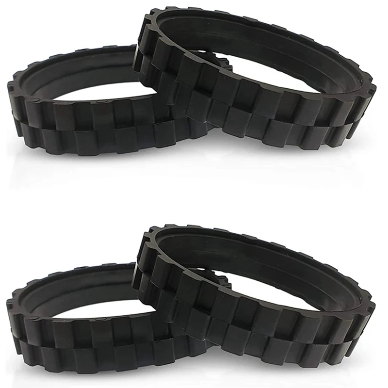 

4Pcs Tire skin for IROBOT ROOMBA Wheels Series 500, 600, 700, 800 and 900 Anti-Slip, Great Adhesion and Easy Assembly.