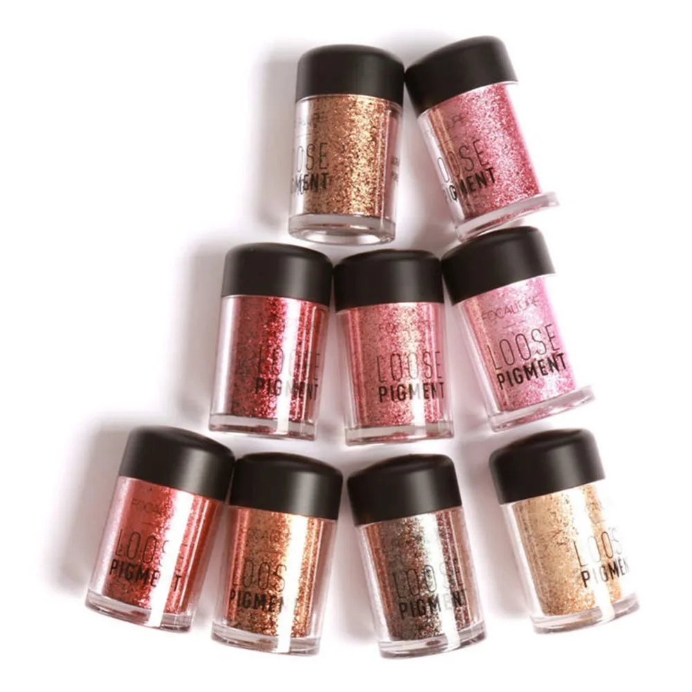 Focallure 18 цветов блестящие тени для век Косметика губы глаза Пигмент свободная