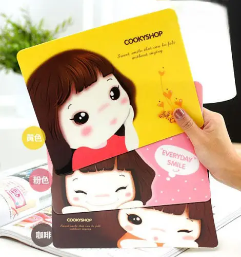 10 шт. милые девушки узор анти скольжения Мышь Pad коврик для оптическая лазерная