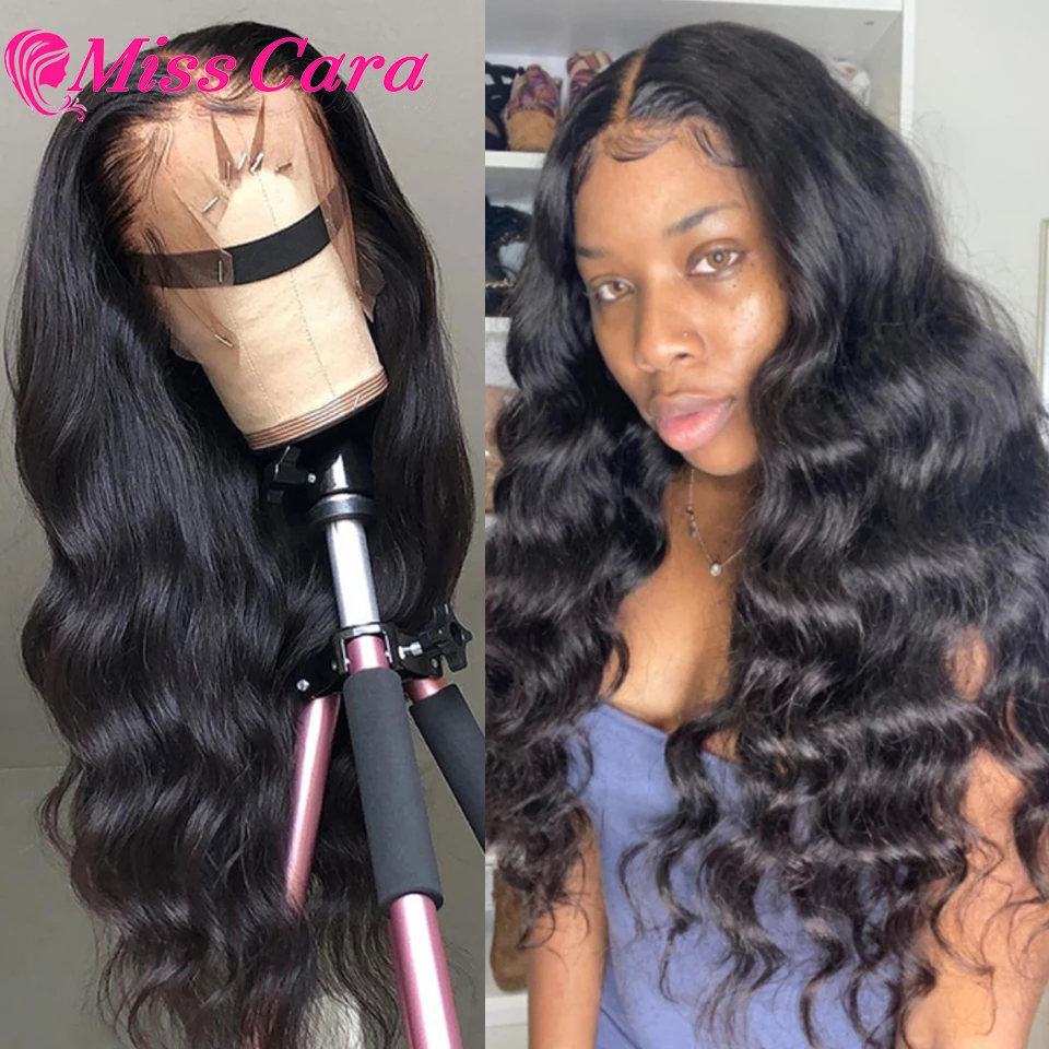 Miss Cara Body Wave Lace Front Wig Brazilian 13x4 Lace Front Human Hair Wig T Part Transparent Lace Front Wig For Black Women