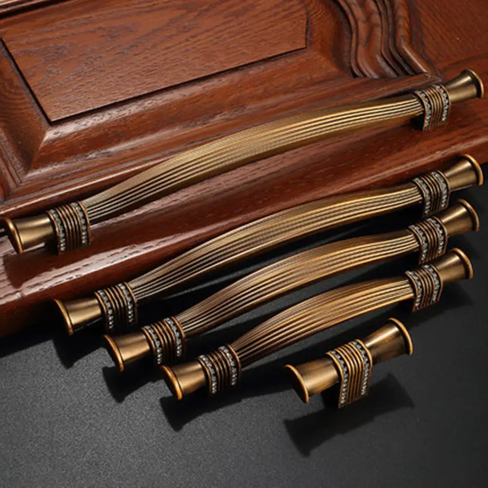 Европейский стиль ручка дверная ручки для комода или шкафа с ящиками Современная