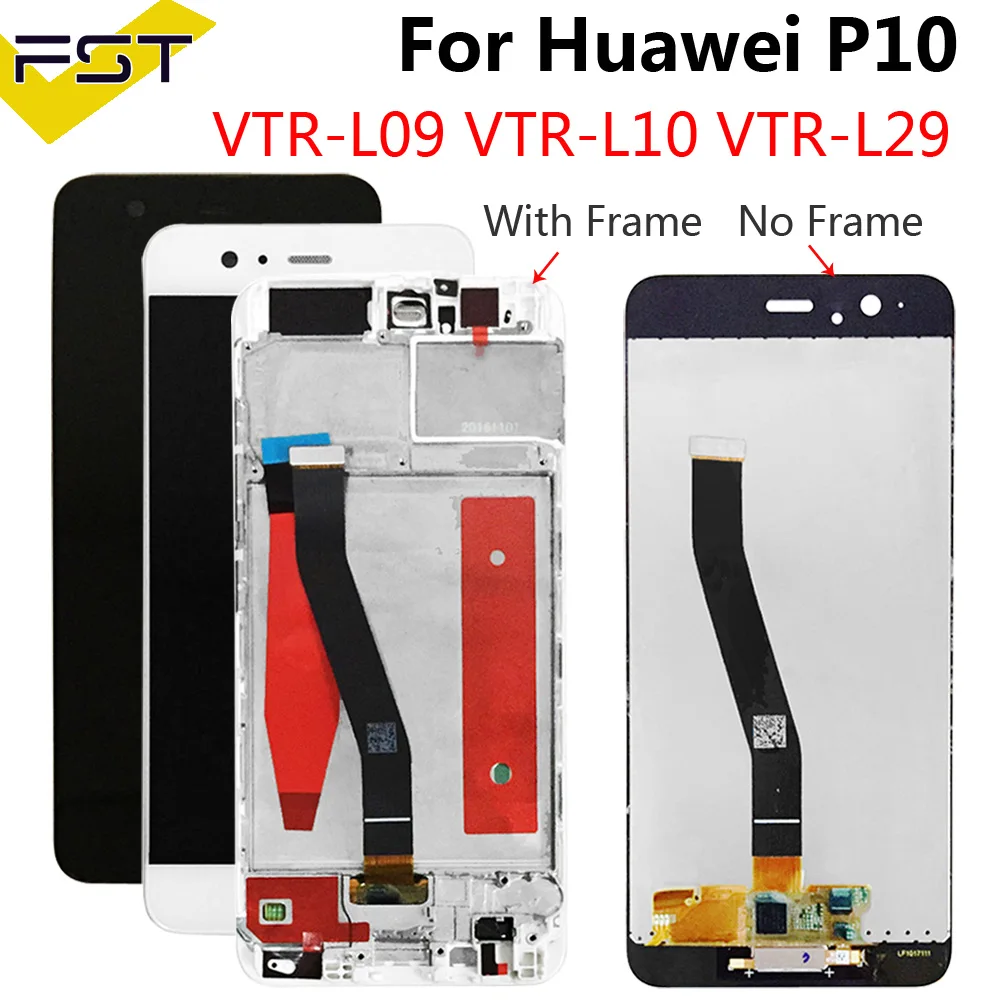 100% Оригинальный AMOLED 5 1 &quotдисплей для Huawei P10 ЖК-дисплей VTR-L09 VTR-L10 VTR-L29 сенсорный