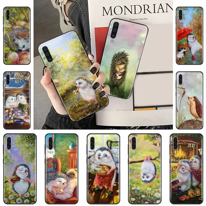 

Hedgehog cartoon cute animal Phone Case For Samsung galaxy A S note 10 12 20 32 40 50 51 52 70 71 72 21 fe s ultra plus