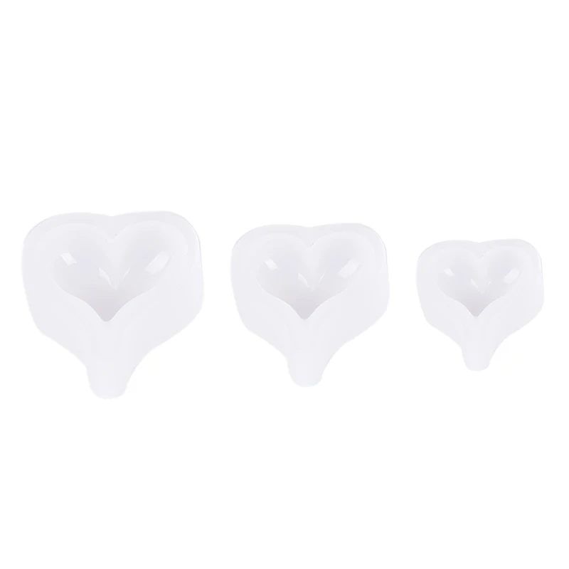 1 шт новая любовь форма сердечко силиконовая эпоксидная смола DIY Инструменты для