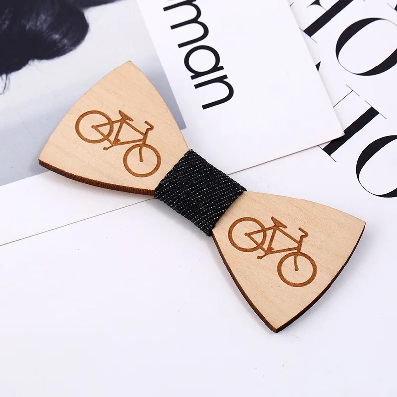 2 шт. Модный Оригинальный деревянный галстук-бабочка джентльмен жених галстук