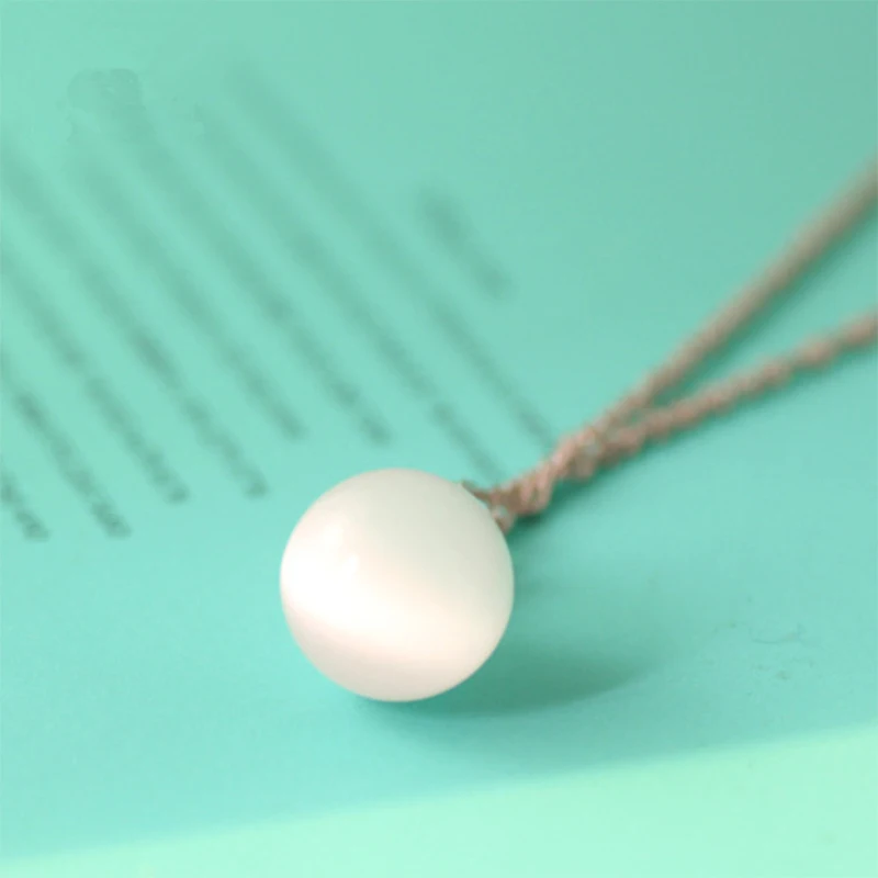 Женская подвеска в виде кошачьего глаза из стерлингового серебра 925 пробы с