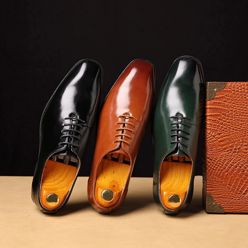 

Men Dress Shoes Trend Paty Leather Office Business Wedding Shoes Men Leather Oxfords Formal Shoes