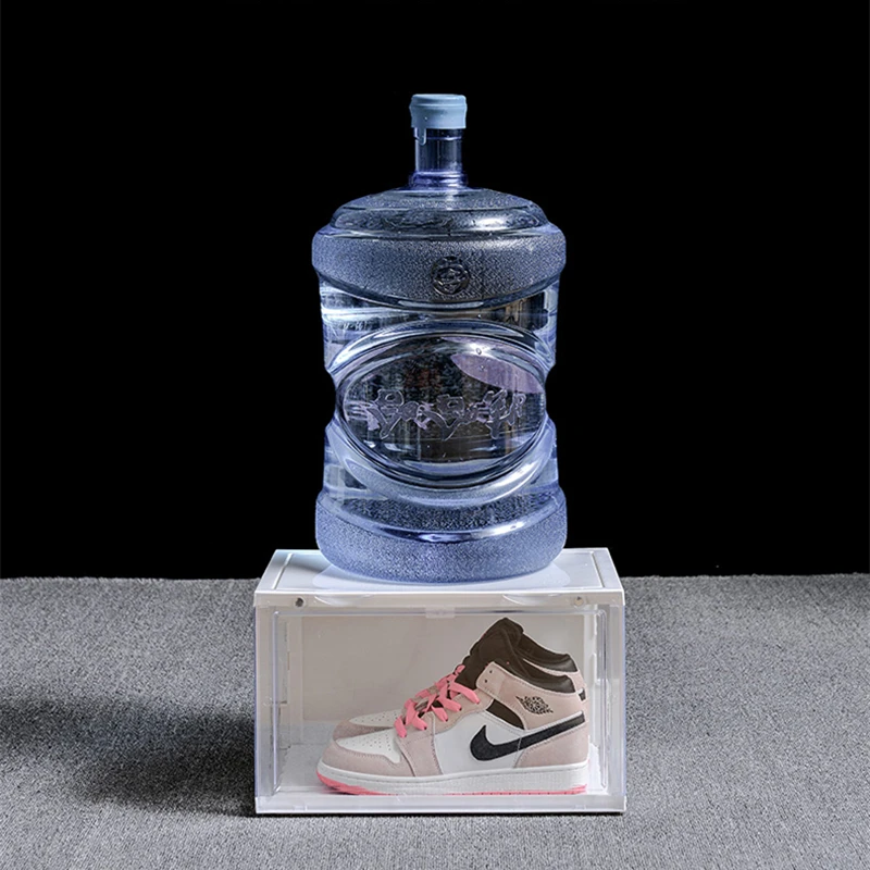 Звук Управление обувь с LED подсветкой коробка кроссовки ящик для хранения