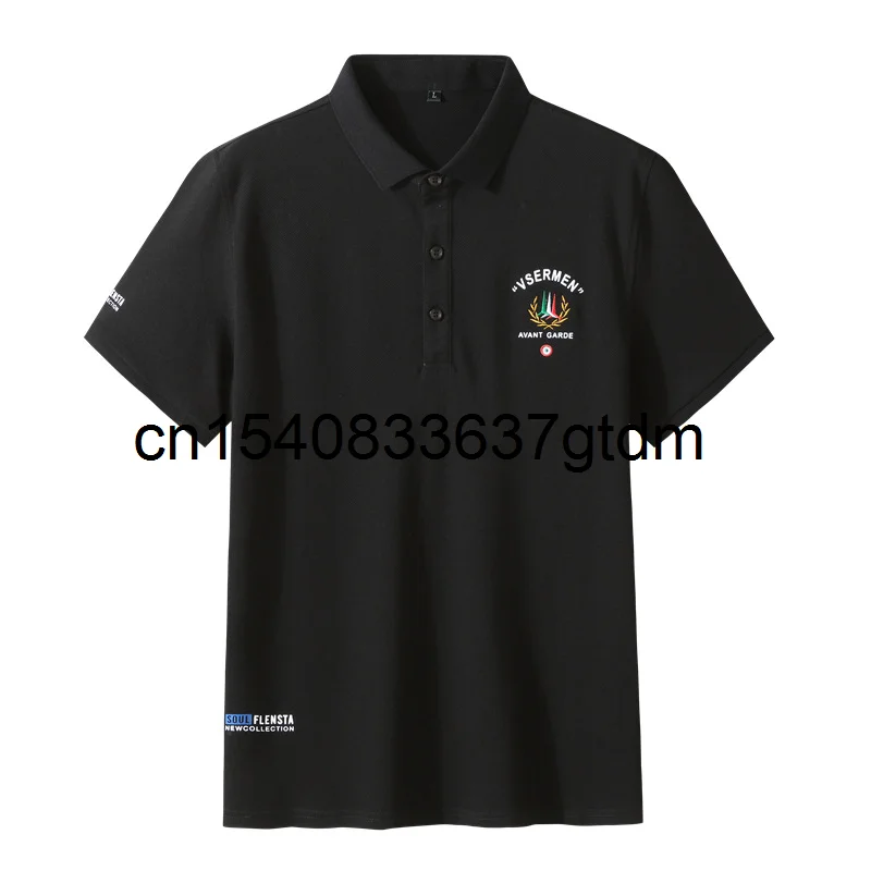 

Spring 2021 new men's fattening plus size fashion casual Lapel short sleeve T-shirt