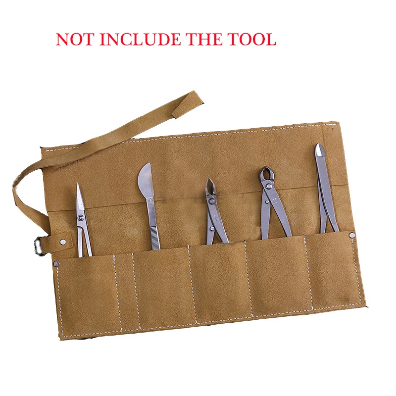 Bonsai Storage Package Roll Bag Garden Repair Tool Pliers Scissors Genuine Leather Set Case Bags | Инструменты