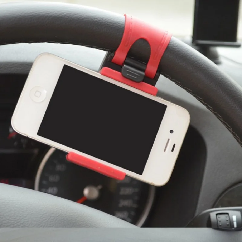 Универсальный автомобильный держатель на рулевое колесо для iPhone 8 7 7Plus 6 6s Samsung Xiaomi