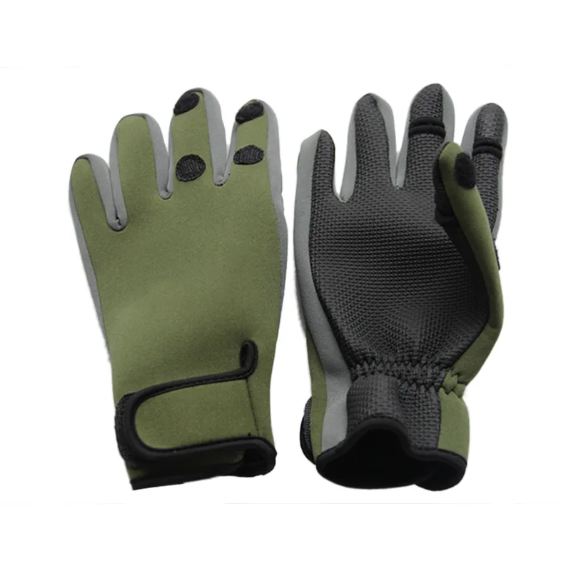 

Full Finger Hiking Camping Riding Gloves Three or Two Fingers Cut Outdoor Anti-slip Fishing Gloves 1 Pairs