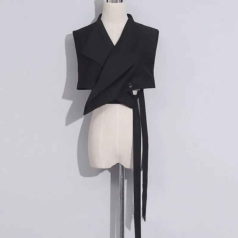 Женский облегающий жилет XITAO уличный однобортный с треугольным вырезом 2019|Жилеты