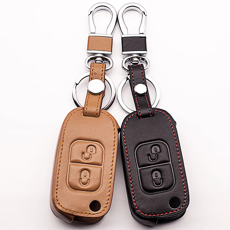 Кожаный чехол для автомобильных ключей 100% клавиатуры Mercedes Benz E113 A C E S D05 W202 W203 W168