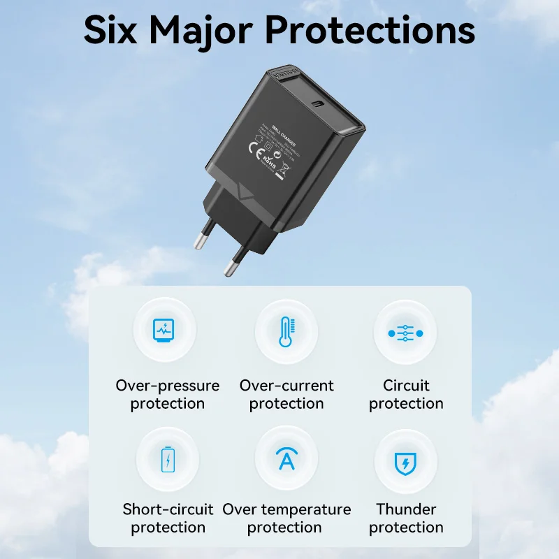 Фото Vention USB C зарядное устройство 30 Вт Тип для iPhone 13 12 Быстрая зарядка портативное Vention USB C зарядное устройство 30 Вт Тип для iPhone 13 12 Быстрая зарядка портативное