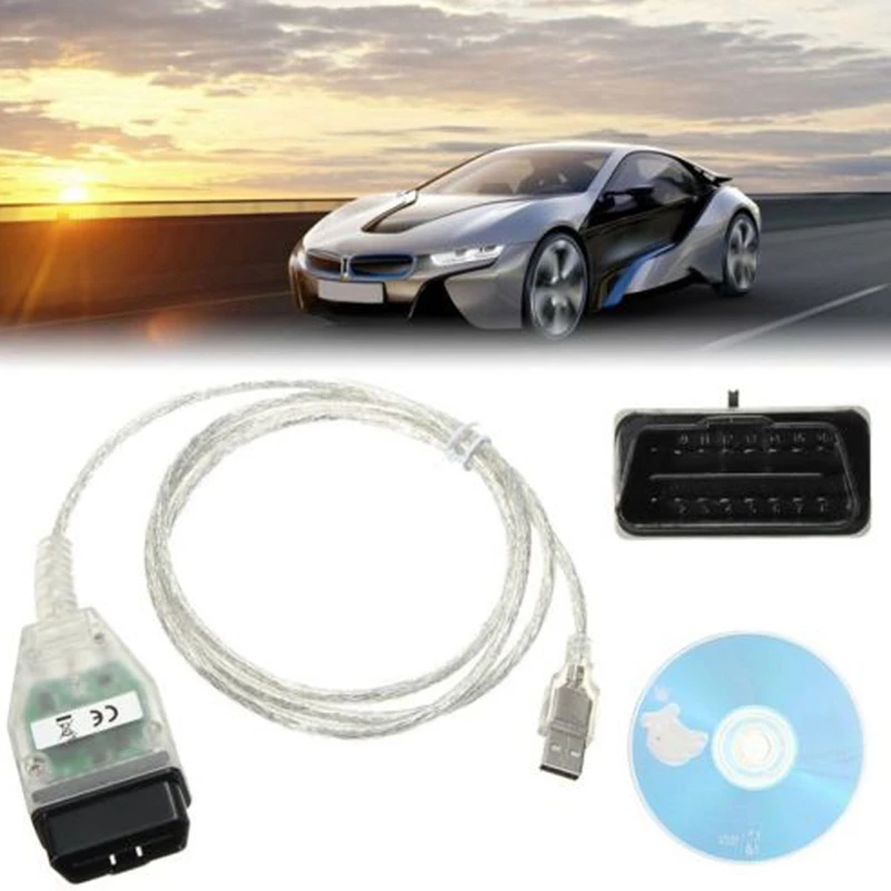 

Automotive Diagnostic Tool Cable Inpa K+Dcan Usb Obd2 Interface Ft232Rq Chip For Bmw E60 E83