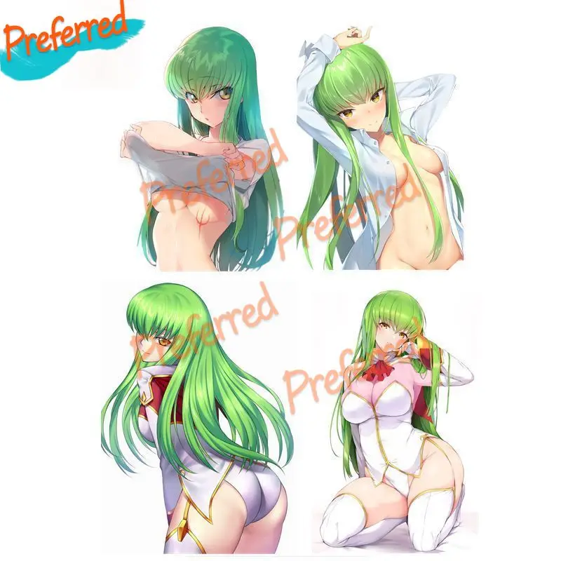 

High Quality Best Selling Sexy CC Code Geass Anime Girl Decal Motocross Racing Laptop Helmet Trunk Wall Car Sticker Die Cutting