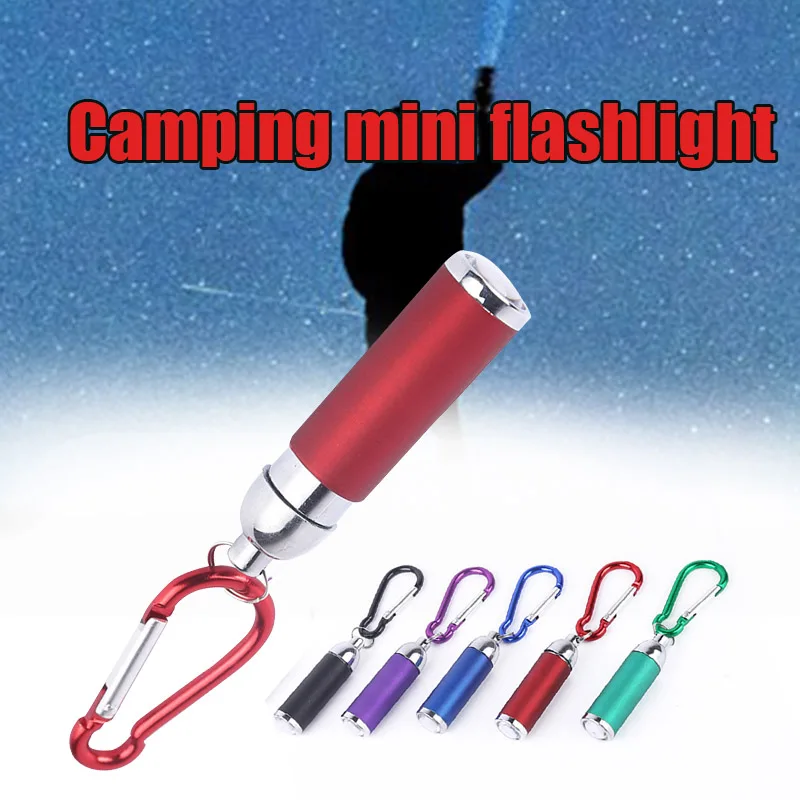

Mini LED Torch Flashlight with Carabiner Small Compact Portable Camping Tool EDF88