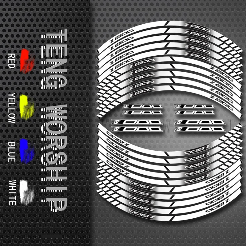 Для KAWASAKI Z125 мотоциклетные наклейки на шины внутренние колеса Светоотражающие