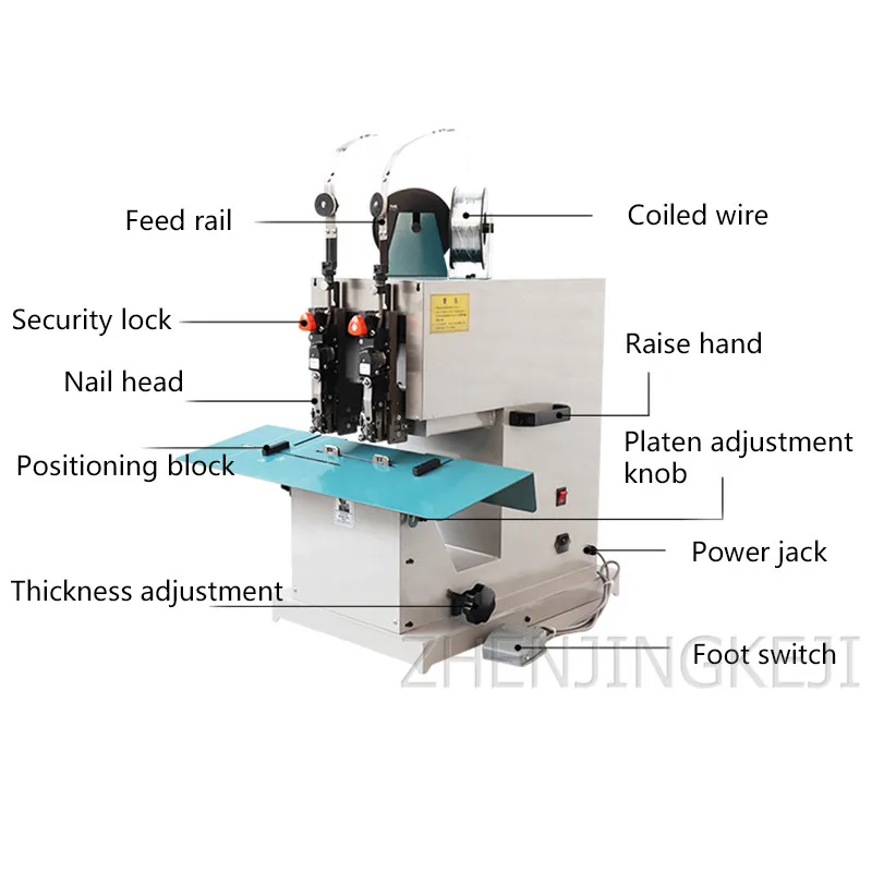 

Double Head Saddle Mueller Head Iron Wire Wire Binding Machine High Quality Saddle Flat Nail High Speed Stapler Folding Machine