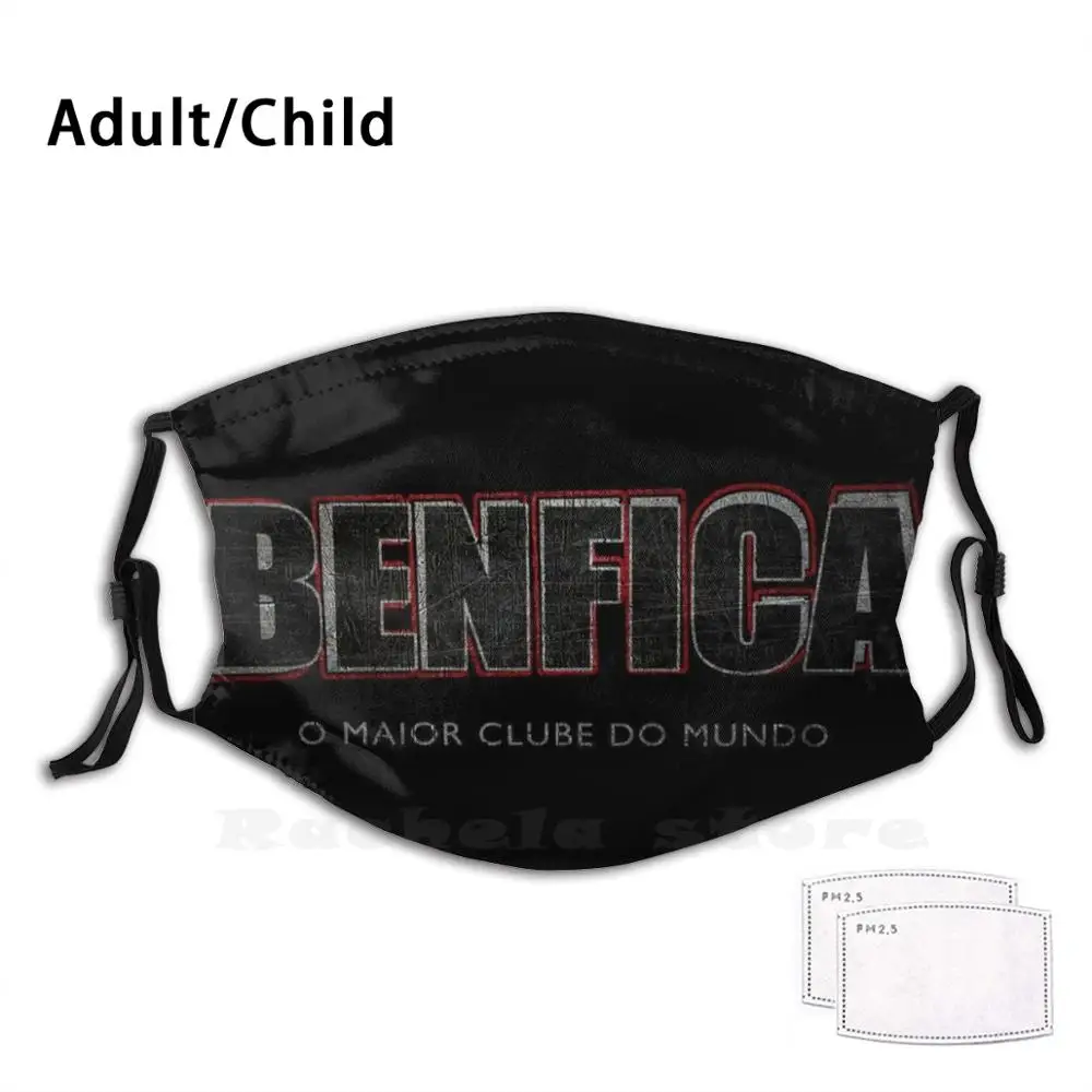 

Portugal Football Lisboa Fans Ultras Club From Lisbon Adult Kids Anti Dust Filter Diy Mask No Name Boys Nn Boys Benfica 1312