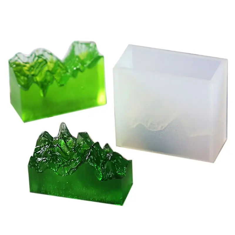 

K3ND Dual-use Double Sided Symmetry DIY Crystal Epoxy Mold Broken Imitation Mountain Peak Silicone High Mirror Molds Decoration