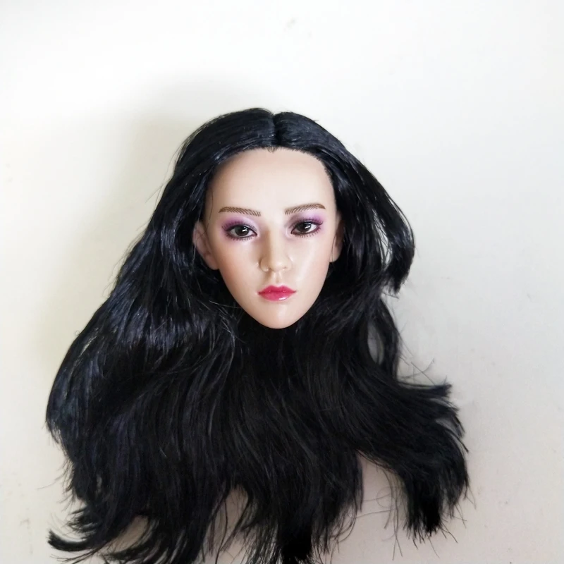 

1/6 Female Figure Phantom Killer Head Carved Purple Eyeshadow for 12 Inch TBLeague Action Figure Accessory Model