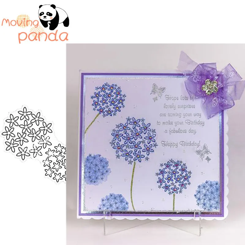 Цветок из металла №3 Сталь Трафаретный вырубной штамп Счастливого Рождества