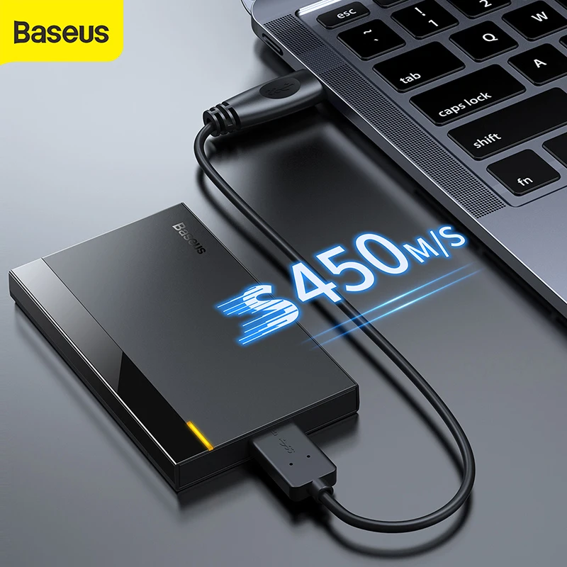 Корпус для жесткого диска Baseus переходник 2 5 SATA на USB 3 0 коробка Type-C 1 чехол корпус SSD
