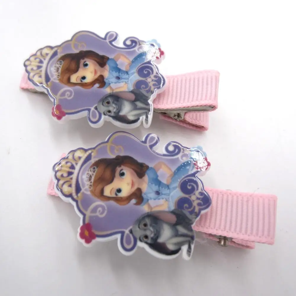 Новинка 3 шт./компл. детское ожерелье для девочек София подарок детей фиолетовый