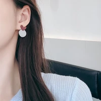 new fashion love heart drop dangle earrings for women cute statement earring korean pendants 2020 trendy earings jewelry